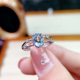 Vintage Heart Pattern Green London Blue Topaz Silver Plated Ring