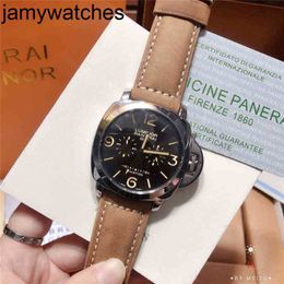 Moda relógios Paneraii Luxo de luxo original Watch Men Leather Band Calendário para o cavalheiro iynv Wristwatches Style
