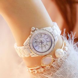 Fashion New Ceramic Watchband Waterproof Wristwatches Top Brand Luxury Ladies Watch Women Quartz Vintage Women watches 201204238b