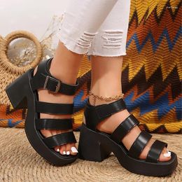 Dress Shoes Women Mid Heels Slingback Sandals 2024 Summer Fashion Designer Outdoor Walking Elegant Chaussures Femme Pumps