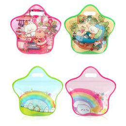 Plastic Cute Portable Zipper Snack Pouches Thick Child Birthday Kindergarten Sugar Candy Biscuit Bakery Storage Bags 22x22x6cm