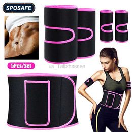 Slimming Belt 5 pieces/set leg arm waist trainer weight loss kit weight loss packaging fat burner sweat abdominal belt weight loss shaper 240321