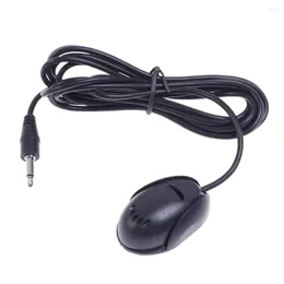 Microphones Car Audio Microphone Paste Type Hands-free Mic 3.5mm Instrument Panel Bluetooth-compatible For Vehicle Radio GPS