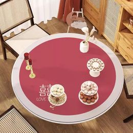 Table Cloth 9014 Chinese-style Household Waterproof Oil-proof PVC Tablecloth Embroidered