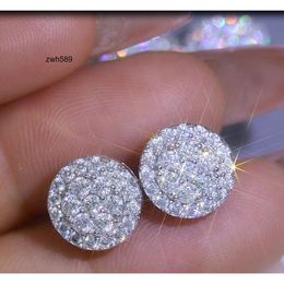 Designer Hot Selling Real Gold Style Pass Diamond Tester S925 Earrings Hip Hop Jewelry High Quality VVS Moissanite Earring