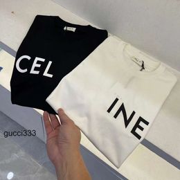 Luxury Streetwear TShirt Ces Shirts Sleeve Arc ceine Mens Designer De Summer Shirts cel Brand T ne Mens Womens Short celi Hip Hop celins celnes Tops Shorts Casual L4G1