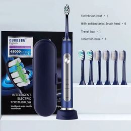 Wireless charging electric toothbrush adult automatic USB smart sonic rechargeable couple set for women and men 240305