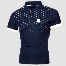 designer polo Brand Embroidery quality mens polo shirts Shirts Designer fashion polo shirts Stripe Standing Embroidered Collar Cotton Fashion Mens Women Polo FT40