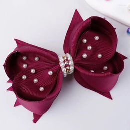 Hair Accessories Fashion Pearl Clip For Kids Elegant Bowknot Hairpins Girls Styling Tools Boutique Barrettes Headwear