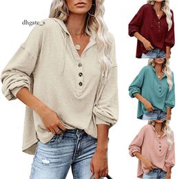 cosplay Maglione con cappuccio sciolto solido autunno/inverno 2023 da donna