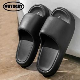 Slippers Men Soft Sole Cloud Summer Beach Slides Thick Platform Slipper Sandals Women Korean Eva For Home Flip Flops H240325