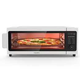 Air Toaster Combination - Fabuletta 10 in 1 Countertop Convection 1800 Watts, Flipped and Out Storage Space, Oil-free Air Fryer Oven Suitable for 12 Inch Pizza,