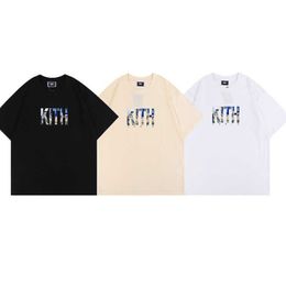 Designer Kit New Fashion Letter Printed T-shirt National Street Loose Cotton Student Versatile Short Sleeve Mens Summer