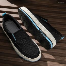 Casual Shoes PARZIVAL 2024 Men Sneakers Summer Low-top Loafers Fisherman's Lazy Slip-on Cloth Men's