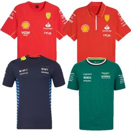 2024 Формула 1 F1 Racing Sets Mercedeser Amg Petronas Fernando Alonso установил футболку Casual Lando Norris Polo Leclerc Car Motorsport Ferari Команда футболки Джерси