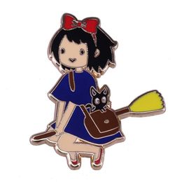 childhood kikis delivery service movie film quotes badge Cute Anime Movies Games Hard Enamel Pins Collect Cartoon Brooch Backpack Hat Bag Collar Lapel Badges