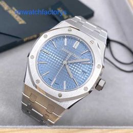 Lastest Brand Wristwatch AP Wrist Watch Royal Oak Series 15550ST.OO.1356ST.08 Ice Blue Plate Mens and Womens Fashion Leisure Business Sports Watch