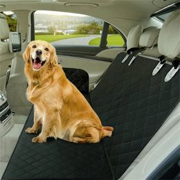 Dog Carrier 137X121cm Car Pet Seat Pad Waterproof Scratch Resistant Black Universal Rear Seats Cushions Travel Hammock Mat For Dogs