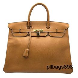 Totes Handbag 40cm Bag Hac 40 Handmade Top Quality Togo Leather Quality Genuine Large Handbag Full Handsewn with Logo Gold Hardware qq JWIM