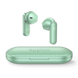 Cell Phone Earphones EPPFUN wireless headphone QCC3040 Bluetooth V5.2 headphone AptX adapter 4 microphones+CVC noise cancellation C-shaped metal shell Q240321