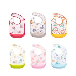 Baby Feeding Eating Bib EVA Waterproof Feeding Detachable Bib Saliva Towel Children's Food Bib Children's Wash Free