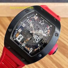 Mens Watch Womens Watch RM Wrist Watch Rm010 Black Titanium Limited Edition Fashion Leisure Business Chronograph