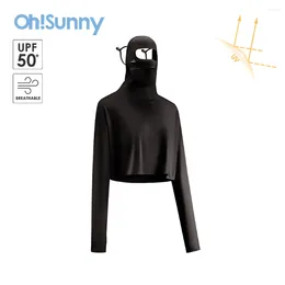Scarves OhSunny Sun Protective Scarf UV Protection Shawl Women 2024 Fashion Tops With Face Cover UPF2000 For Outdoor Cycling