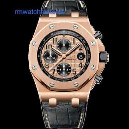 Mechanical AP Wristwatch Royal Oak Offshore 18K Rose Gold Automatic Mechanical Mens Watch 26470OR Second hand Luxury Watch 26470OR OO A002CR.01