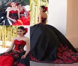 Black Ball Gown Quinceanera Dresses 2021 Off Shoulder Ruffles Sweet 16 Dresses laceup corset back vestidos de quinceaneras5008932