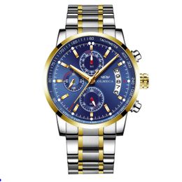 cwp Herrenuhren Top-Marke Luxus Herren Leder Wasserdicht Sport Quarz Chronograph Militär Armbanduhr Uhr Relogio Masculino Armbanduhren montre de luxe x3