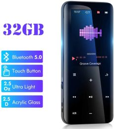 Player MP4 Player with Bluetooth 32GB Music player with Touch Key FM Radio Ebook Hifi Video Media Player for Students