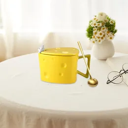 Mugs Coffee Mug Novelty Drinking Cup Creative Cheese Latte Art For Holiday Housewarming Festival Birthday Lover