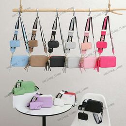 Hot Snapshot Mini Camera Bag The Tote Bags 2024 Luxury Handbags Shoulder Bags Women's Fashion Tie-Dye Wide Strap Leather Italic Flash Strap Purse Texture