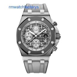 Modern Functional Wristwatch AP Wrist Watch Royal Oak Offshore Series 42MM Titanium Automatic Mechanical Mens Luxury Watch 26470IO.OO.A006CA.01