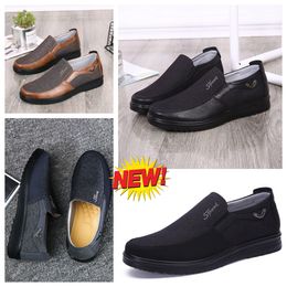 Shoes GAI sneaker sports Cloth Shoes Men Single Business Classic Top Shoe Casual Soft Sole Slipper Flat Leather Men Shoes Black comfort soft size 38-50