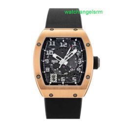 Crystal Automatic Wrist Watch RM Wristwatch RM005 Automatic Rose Gold Men Strap Watch Date RM005 AE PG SW