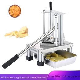 Commercial Vegetable Fruit Chopper Dicer 3 Stainless Steel Blades Manual Potato Slicer Restaurant French Fry Cutter