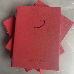 Vintage Red Colour Notepads Notebooks Copybook Office Business Notes Hardcover Diary Notebooks School Supplies