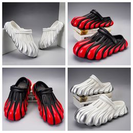 Painted Five Claw Golden Dragon EVA Hole Shoes with a Feet Feeling Thick Sole Sandals Summer Beach Men's Shoes Toe Wrap Breathable GAI fashion Men breathe freely