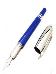 PURE PEARL Blue crystal head Luxury FountainRoller ball Pen High Quality Classic resin Barrel dry Ink Writing smoth Office Suppli4885320