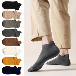 Men's Socks High Quality Men Solid Color Ankle Boat Sports Cotton Spring And Summer