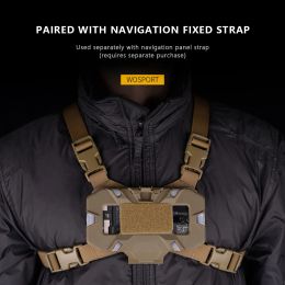 Bags Military Molle Folding Navigation Board Tactical Mobile Phone Holder Chest Bag Map Case Outdoor Sports Airsoft Gear Accessories