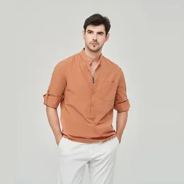 Men's Casual Shirts USA Size Cotton Full For Men Fashion Chemise Plain Shirt Classic Fit Vintage Clothes Soft Designer Tops