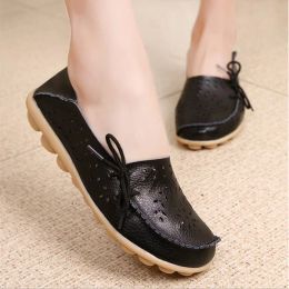 Boots Shoes Woman 2017 Women Flats Summer Ballet Flats Genuine Leather Shoes Flexible Round Toe Nurse Casual Fashion creepers