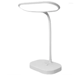 Table Lamps 60 LED Desk Lamp For Home Office Eye-Protection 3 Colour Modes Lighting Stepless Dimming Gooseneck Adjustable Press