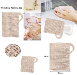 Natural Exfoliating Mesh Soap Saver Sisal Soap Saver Bag Pouch Holder For Shower Bath Foaming And Drying soap Clean Tools with dhl7625193