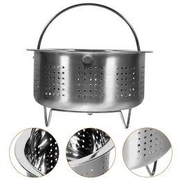 Double Boilers Rice Cooker Steamer Insert Stainless Steel Car Gadgets Vegetables Steaming Stand