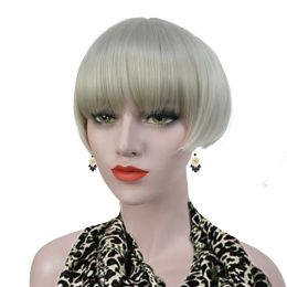 Wigs StrongBeauty 1920'S 20S Adult Roaring Flapper Jazz Gatsby Short Bob Costume Wig Synthetic Wigs White