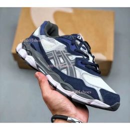 2024 Top Gel NYC Marathon Running Shoes 2023 Designer Oatmeal Concrete Navy Steel Obsidian Grey Cream White Black Ivy Outdoor Trail Sneakers Size 36-45 80