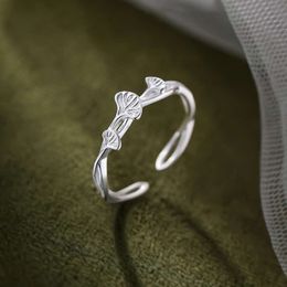 Small and Minimalist Apricot Leaf Ring for Women New Model